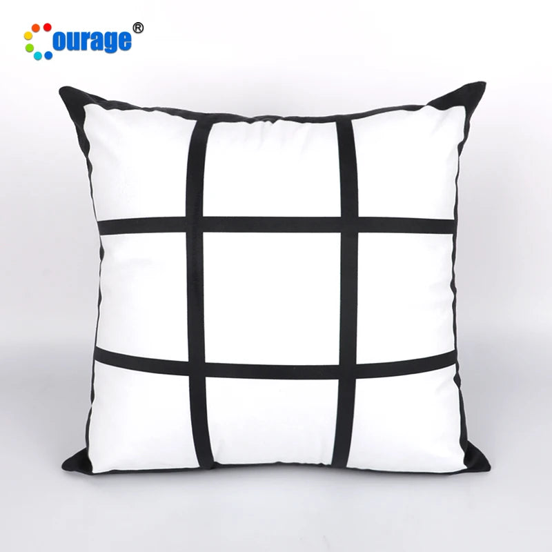 Popular Multi-screen Diagram 45*45cm 9 Panel Sublimation Polyester Pillow case Blank