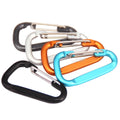 Baichaoli 4# D Flatten D Laser Shaped Wire Gate Clip Aluminum Alloy Snap Hook Anodic Oxidation Finish Mining Applications