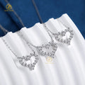 Heart Pendant Fashion Jewelry Necklaces 0.5ct D Color 925 Sterling Silver Pendant VVS1 Moissanite Pendant Necklace for Women