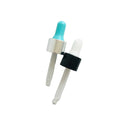 20/410 Shiny Black Aluminum-Plastic Non Spill Bottle Stopper with Customizable Logo and Custom Brand for Rectangle Glass Bottles