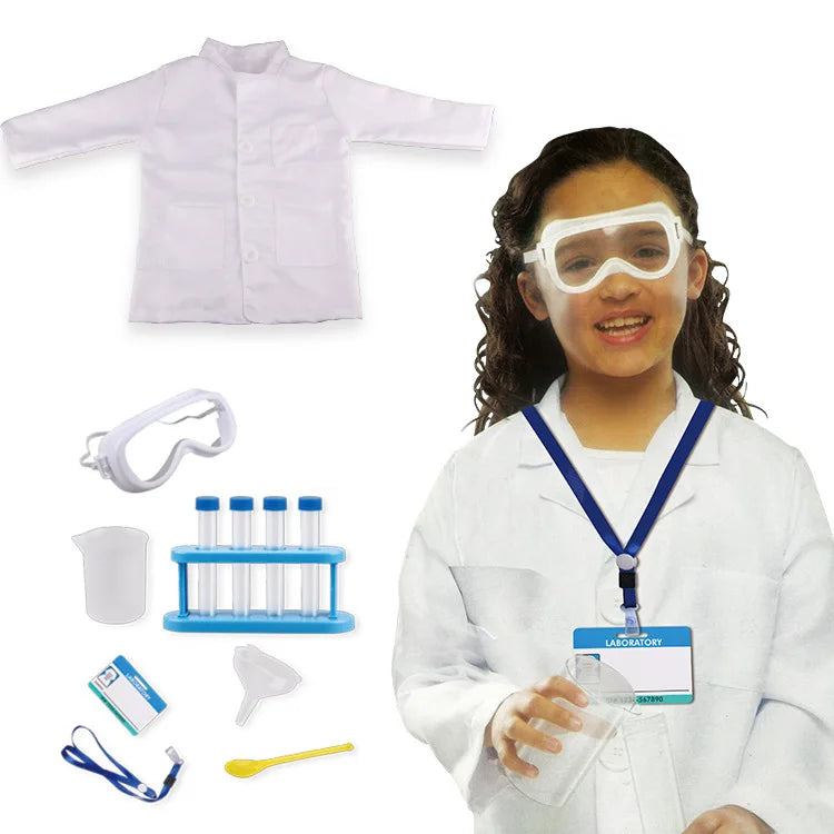 Children's Laboratory Clothing Children's Scientist Clothing Kids Professional Experience Doctor's White Coat