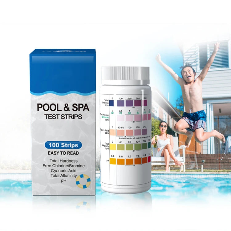 Top Seller Swimming Pool & Hot Tub Spa Water Quality Test Strip (5in1) Hot Tub Strips
