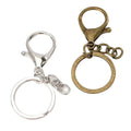 Wholesale Bulk Sixty-Five Millimeter Lobster Claw Clasp Keychain Set Three Piece Thick Buckle Plated Jewelry Findings Components