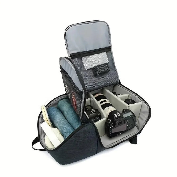 Hot Selling Large-Capacity Multifunctional SLR Camera Backpack Waterproof Nylon Bag Zipper Closure for Digital Gear Camera