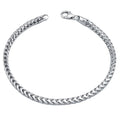 Wholesale 3.2mm Franco Chain Man Fashion Solid Sterling Silver .925 Men Silver Necklace Bracelets