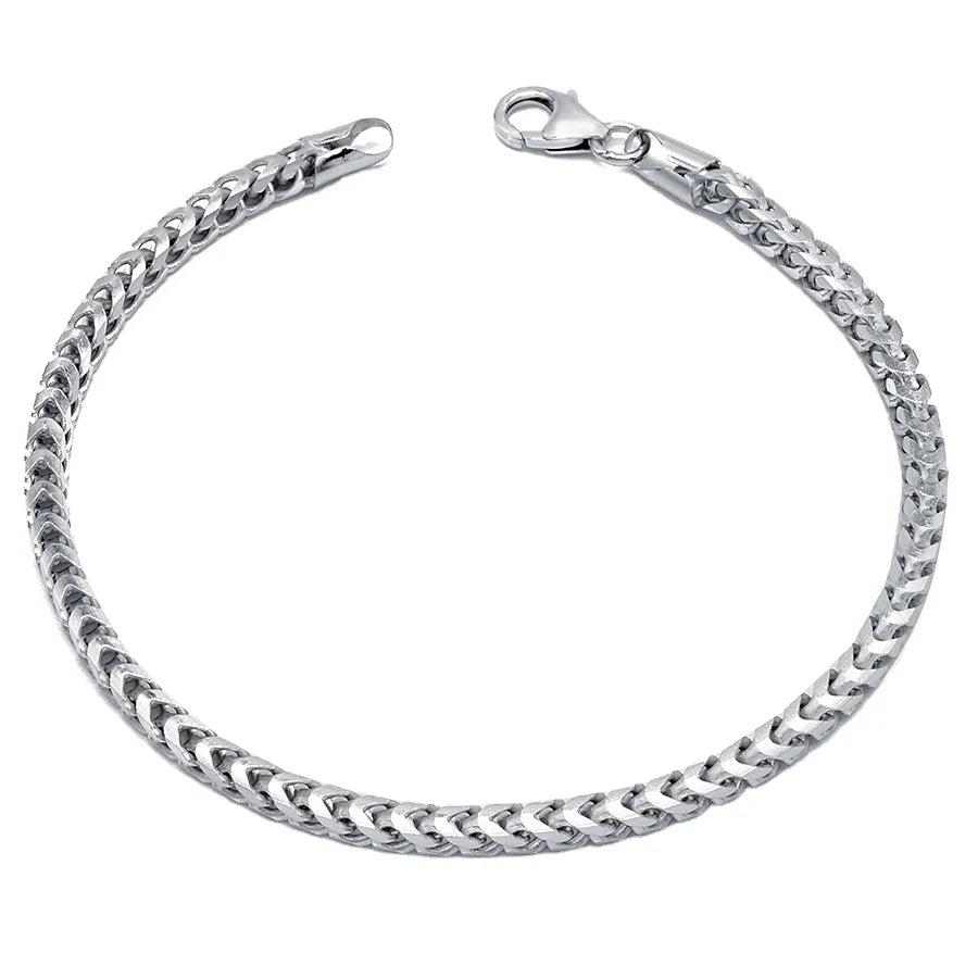 Wholesale 3.2mm Franco Chain Man Fashion Solid Sterling Silver .925 Men Silver Necklace Bracelets