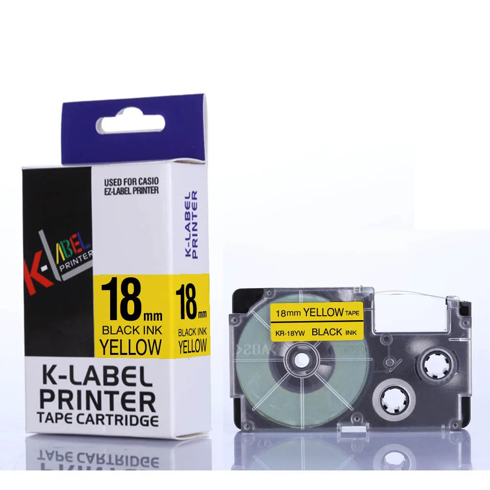 Cheap Price Suitable for Casio casio Label Machine Ribbon 18mm Domestic Ribbon Printing Paper XR-18YW Multi-color Optional