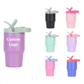Custom logo 14oz Double Wall Stainless Steel Vacuum Higher Quality 302g Insulated Tumbler with Colored Foldable Handle Lid