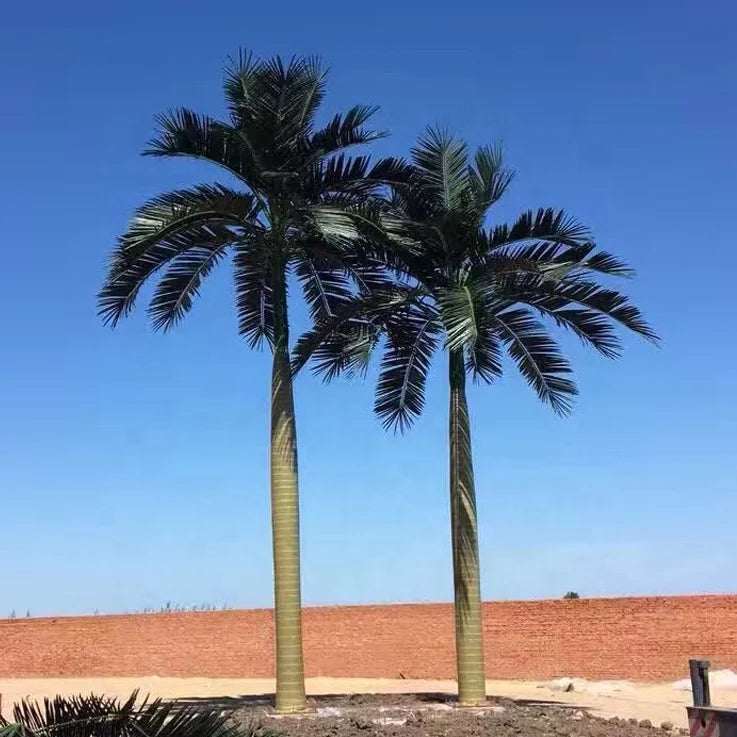 Factory Wholesale Custom 3m 4m 5m 6m 7m 8m 9m 10m 15m 20m Wind Resistant Big Coconut Fake Outdoor Large Artificial Palm Tree