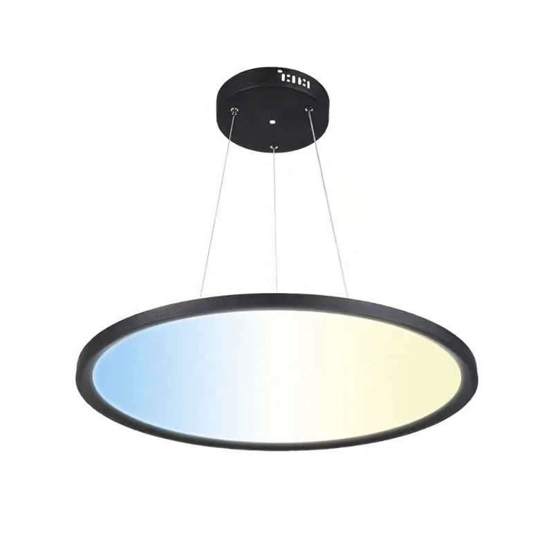 D500MM Intelligent Suspending Ceiling CCT 3000-6000K Ultra Thin Curve Lamp 42W LED Round CCT Panel Light