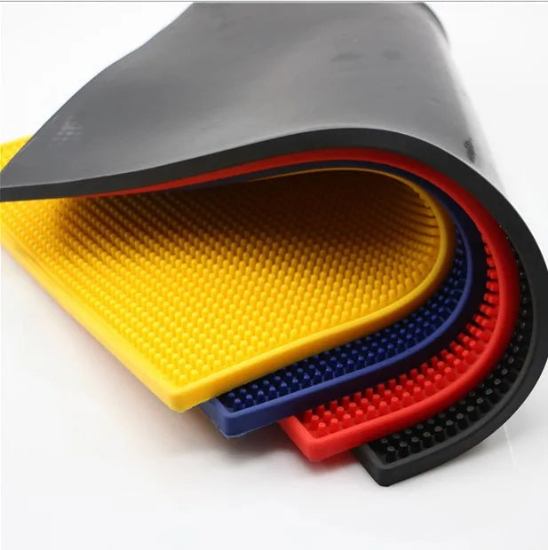 Factory Outlet Custom Rubber Bar Mat Cheap Rubber Beer PVC bar Drip Rail Mat Waterproof Pad Black Non-slip Mat
