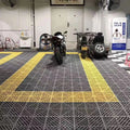 Car Wash Spliced Grille Plate Free Grooving Anti-Slip Plain PVC Interlocking Indoor Garage Floor Tiles