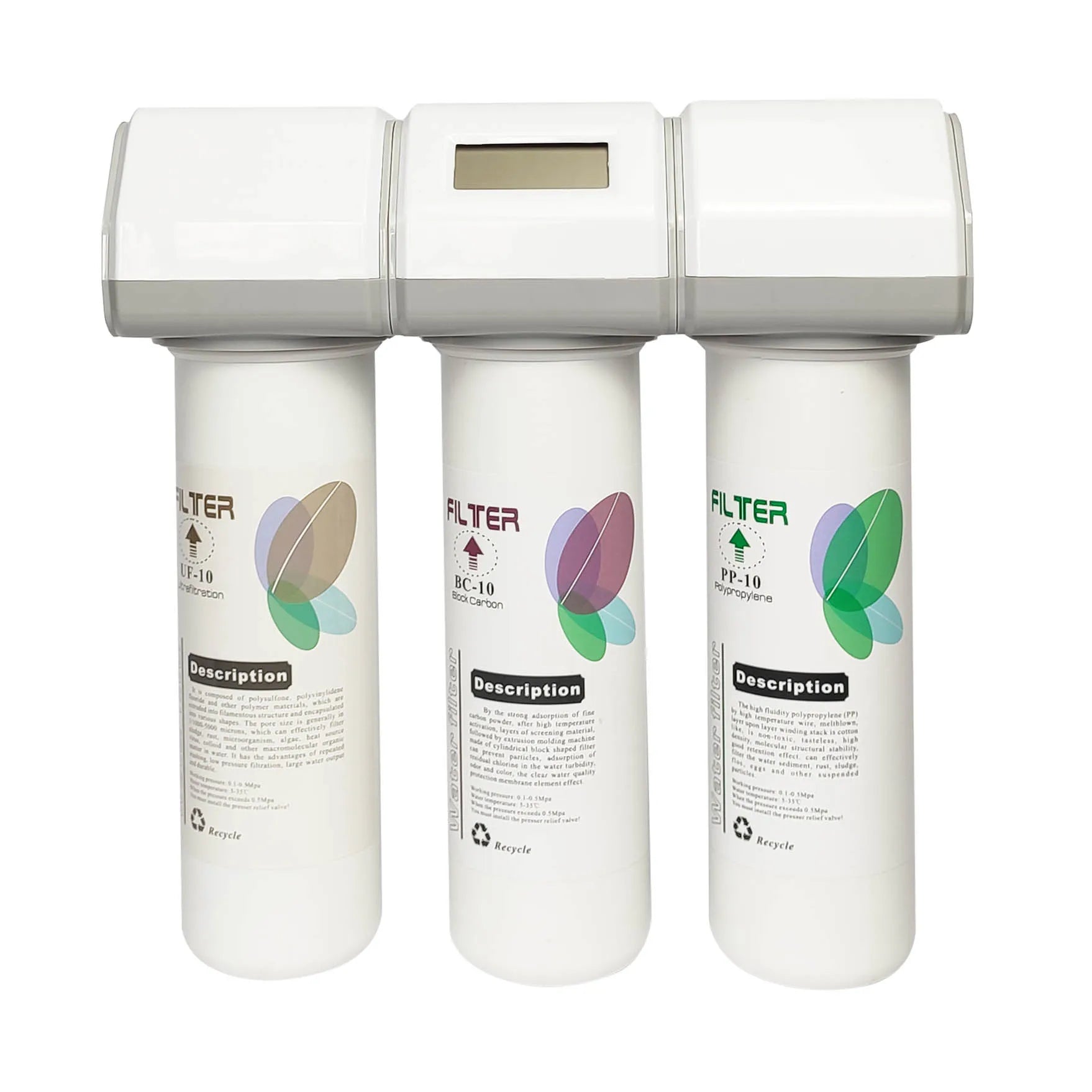 Household Water Purifier Alkaline Water Filter PP Cotton Sediment Carbon Block and UF Membrane Bayonet Type Structure