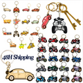 Custom Sport Boy 2D Soft Pvc Keychain Personalized Customized Key Chain Gift Keyring Motorcycle Soft Rubber Keychains