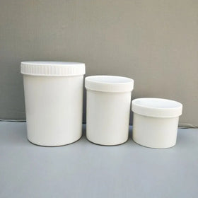 White PET Wide Mouth Jars Ink Tank Cosmetic Packaging Thick PET Plastic Cream with Plastic Lid Plastic Jar