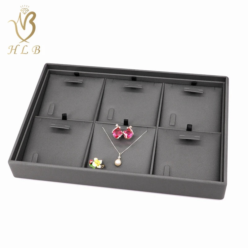 HLB Factory Fine Jewelry Sets Tray Organizer Necklace Ring Earrings Tray for Exhibition Show