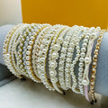 Hair Accessories Embellished Braided Knot Metal Crochet Crystal Hairband Bride Rhinestone Pearl Beaded Headband for Women 2023