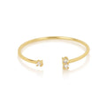 14k Gold Filled Jewelry Wholesale Adjustable Rings Diamonds Open Ring Women Latest Silver Ring Designs