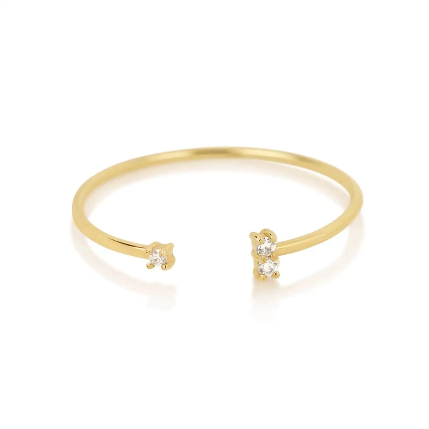 14k Gold Filled Jewelry Wholesale Adjustable Rings Diamonds Open Ring Women Latest Silver Ring Designs