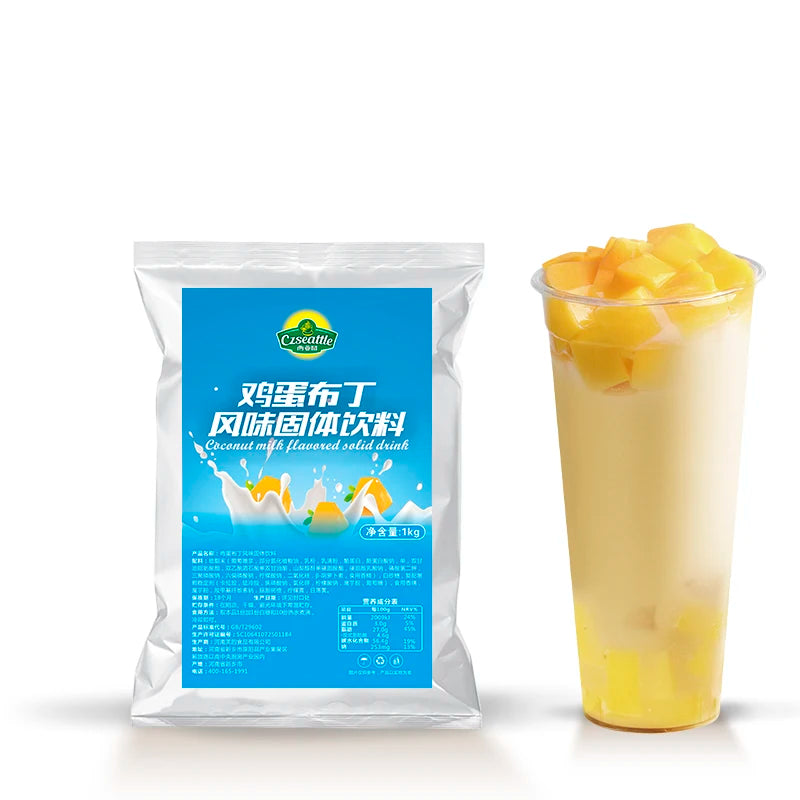 Czseattle Egg Pudding Powder Egg Jelly Instant Powder Egg Flavor Pudding Powder for Bubble Tea Ingredients