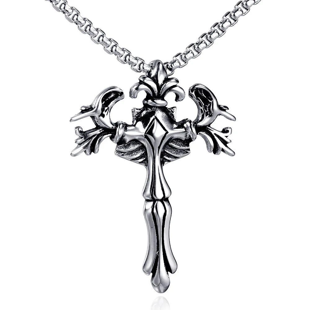 Accessories Europe Fashion Personalized Custom Jewelry Stainless Steel Cross Pendant for Boyfriend