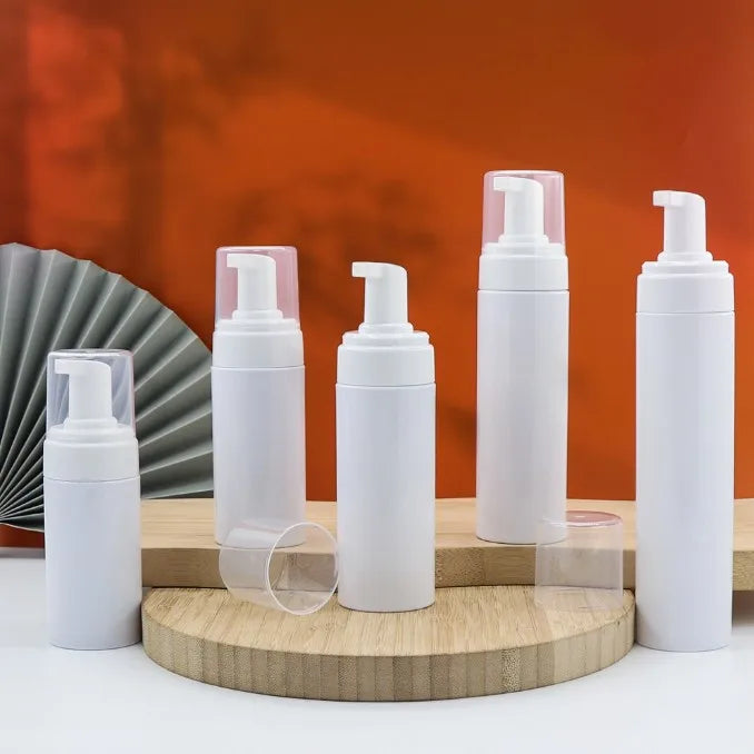 8oz Empty Cleanser Foaming Face Wash Bottle Pet Plastic pink Amber White  Foam Pump Bottle 250ml Foaming Hand Soap Bottle
