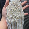 Wholesale Natural Pearls 6-7mm Freshwater Pearl Necklace String Strand 39cm for DIY Jewelry