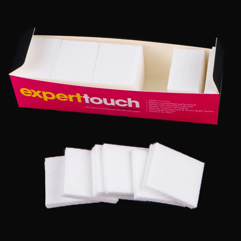 Wholesale Professional Portable Nail Art Cleaner Tools Lint-Free Cotton Napkins for Manicure Soak-off Nail Wipes Polish Remover