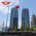 Flagpole Manufacturer 304 Stainless Steel Conical Flagpole Electric Hand Waving Flag Pole 12m