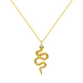 Ins New Personality S925 Sterling Silver Diamond Fashion Jewelry Necklaces Gold Plated Jewelry Wholesale Snake Pendant Necklace