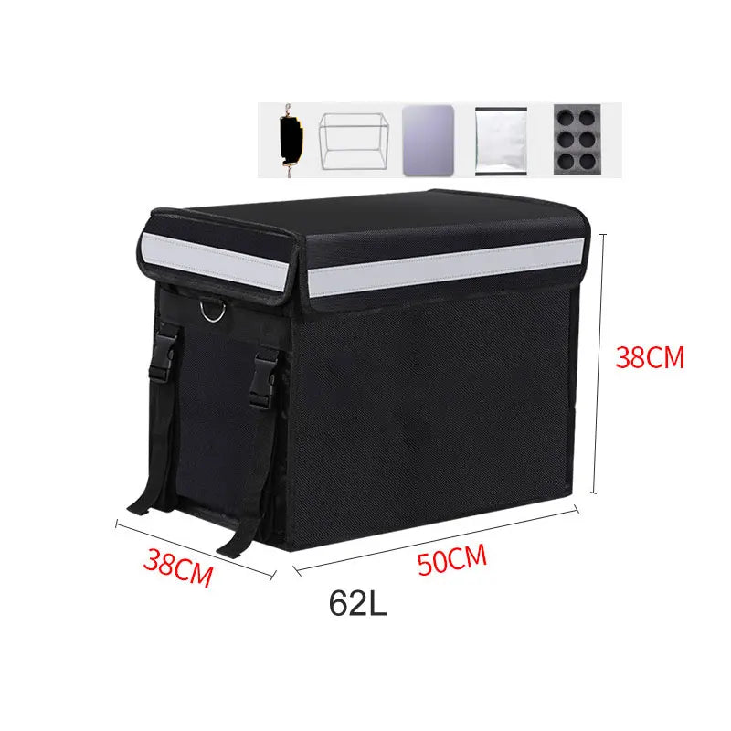 Food Takeaway Bag Waterproof Insulated 30L 48L 62L extra Large Food Delivery Bag Motorcycle