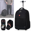 Waterproof Wheeled Trolley Backpack Polyester Large Capacity Backpack Good Quality Travel Bag
