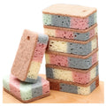 Wood Pulp Cotton Dishwashing Sponge Multicolor Eco Friendly Kitchen Dish Washing Cleaning Sponge Cloth Supplies