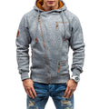 RNSHANGER Mens Warm Zip up Hooded Hoodie Jacket Athletic Running Hoddies Pullover Hoody Sweatshirt Long Sleeve Male Jacket