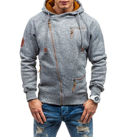 RNSHANGER Mens Warm Zip up Hooded Hoodie Jacket Athletic Running Hoddies Pullover Hoody Sweatshirt Long Sleeve Male Jacket