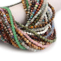 Factory Wholesale 4mm Round Smooth Gemstone Loose Beads Agate / Turquoise / Lepidolite Loose Nature Stone Beads