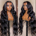 Unprocessed Indian Virgin Cuticle Aligned Human Hair Wigs Body Wave 13x4 Transparent Lace Frontal Natural Color Wigs