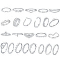 Spot Good OEM ODM Wholesale Cubic Zirconia Rings Sterling Silver 925 Rhodium Plated Wedding Engagement Eternity Ring