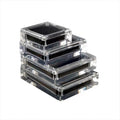 Acrylic Magnetic Diamond Display Box Gemstones Loose Stone Show case With Price Tag Holder