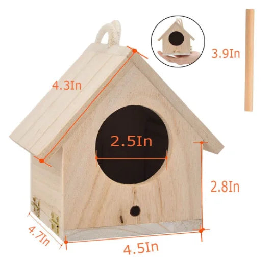 Direct Buy From China Cheap Solid Wood Handcrafted Bird Cages & Wooden Boxes Wall-Mounted Customized Shapes From Manufacturers