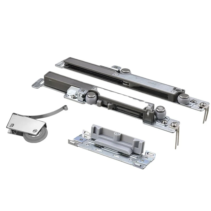 Adjustable Modern Sliding Closet Door Roller Hardware for Apartment Wardrobe-Metal & Plastic 15-30kg Capacity