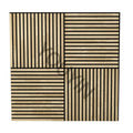 Decorative Akupanel 600mm*600mm Interior Sound Proof Absorting Wood Slat Wall Panel Mdf Acoustic Panel Akustik Panel