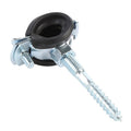 2026 Carbon Steel M8 Nut New Arrival Quick Galvanized One Screw Fixing Clamps With Rubber Pipe Adjustable Rubber Pipe Tube