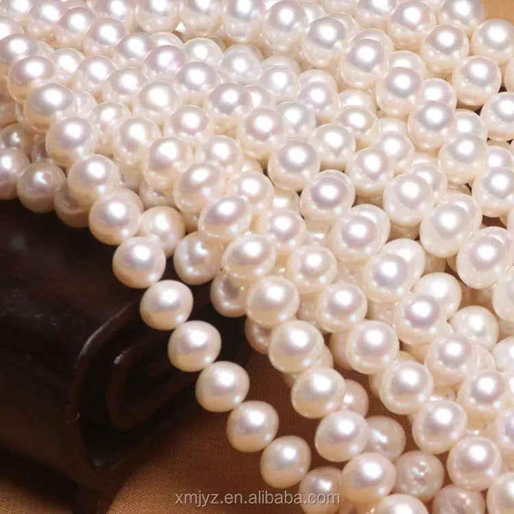 Certified ZZDIY052 10-11Mm Four-Sided T-Aaaa Loose Akoya Pearl Necklace of Freshwater Pearls