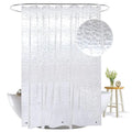 Factory Price Shower Curtain Liner Factory 2x2m Clear Water Cube Waterproof Thicker Bath Bathroom Curtain