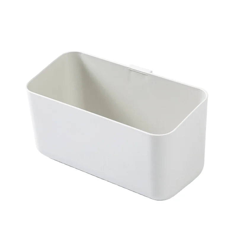 Traceless Seamless Wall-mounted Storage Box Remote Control Holder Plastic Storage Box for Living Room Sundries Organizer