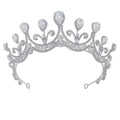 Cheerfeel Handmade Wedding Rhinestone Head Jewelry Crown for Bride HP342