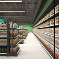 Customized RD 20# Supermarket/Shoe Rack Convenience Store Display Rack 80kg Each Layer Strong Load Capacity Shelf