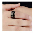 Trendy Stylish Simple Engagement Wedding Bands Matte Finish Beveled Polished Edge Comfort Rings for Men Women