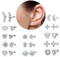 Gaby New Sale Spring Cartilage Studs Gold Earrings Cartilage Piercing Earrings Wholesale Piercing Jewelry